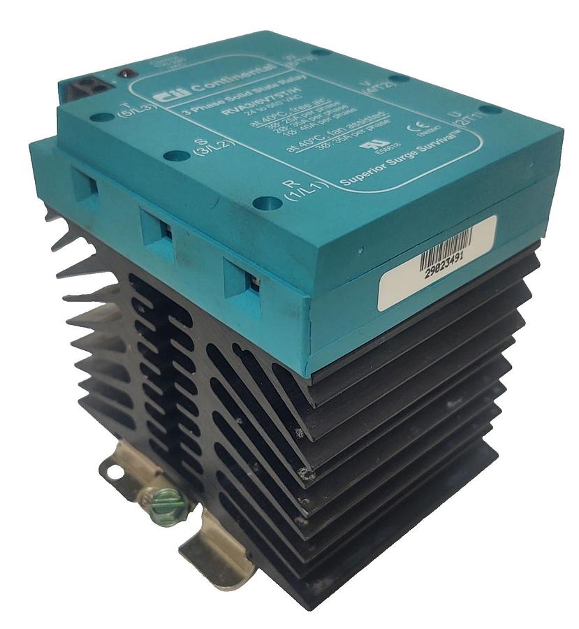 🔥NIB - Continental Solid State Relay RVA3/6V75T/H 3Ph SSR 660V