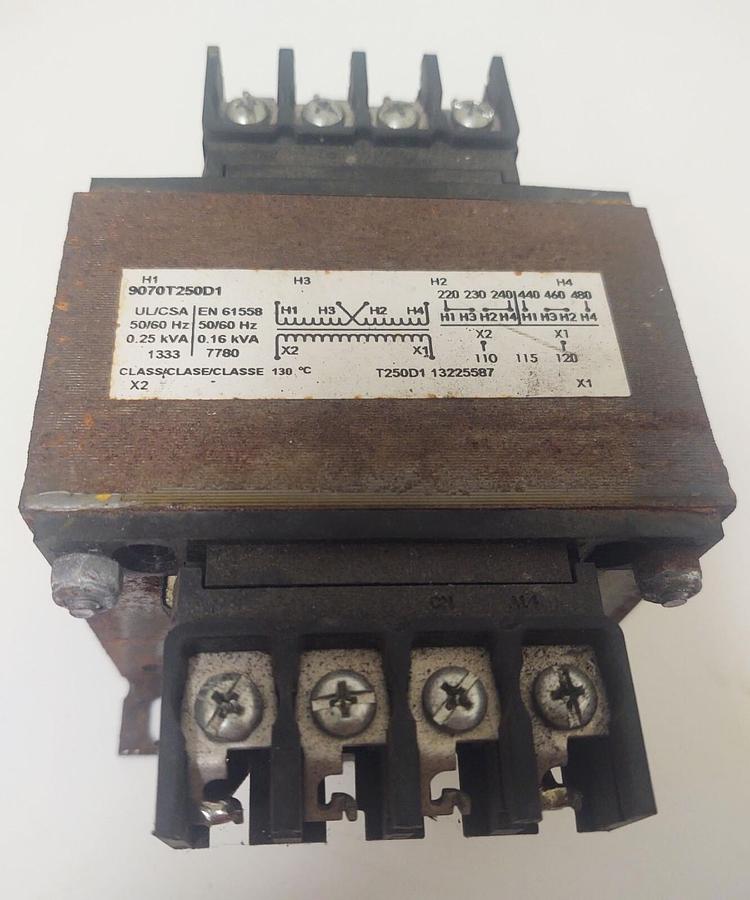 Used 🔥SQUARE D CONTROL TRANSFORMER .25 KVA 9070T250D13