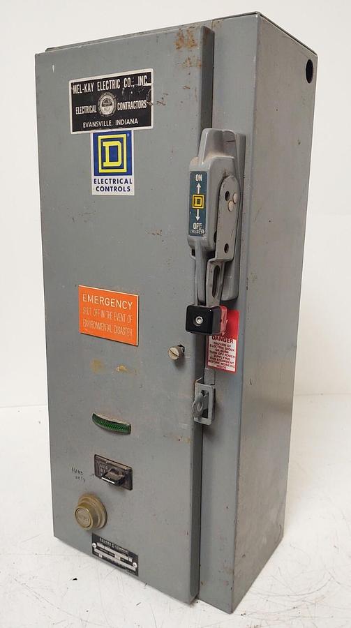Used Square D Size 1 Combination Motor Starter Disconnect 8538SCG14CFP2TX12 120V Coil