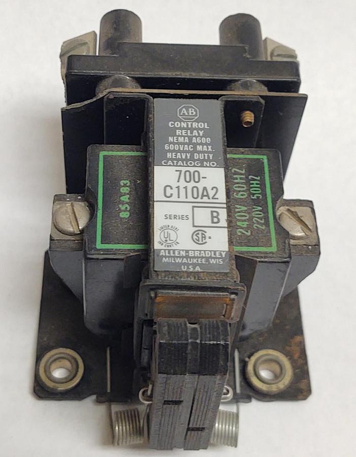 Used 🔥 ALLEN BRADLEY 700-C110A2 SER. B 220/240V (1 NO 1 NC) Contacts Nice Shape