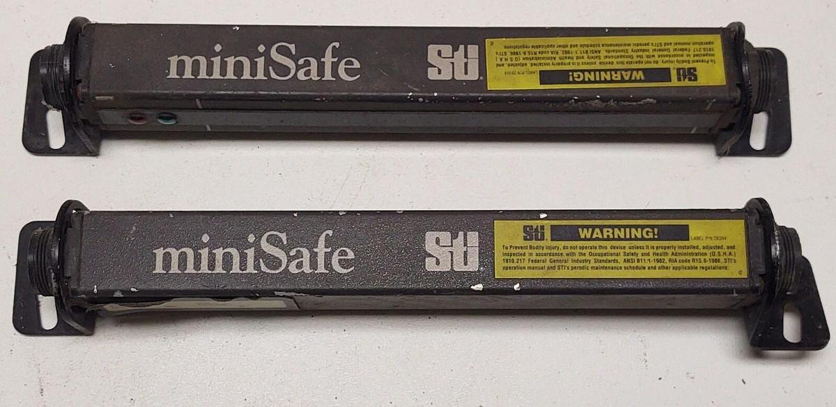 Used MiniSafe Sti 28306 Light Curtain Transmitter and Receiver  *Free Shipping*