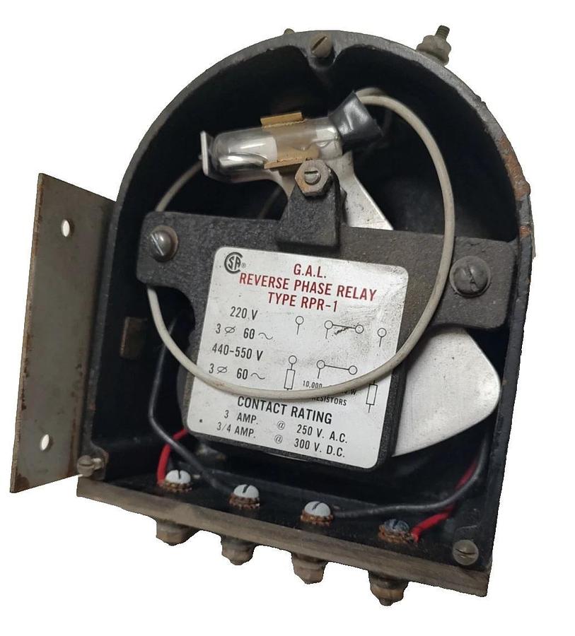 Used 🔥GAL Phase Reversal Relay Type RPR-1, No Cover