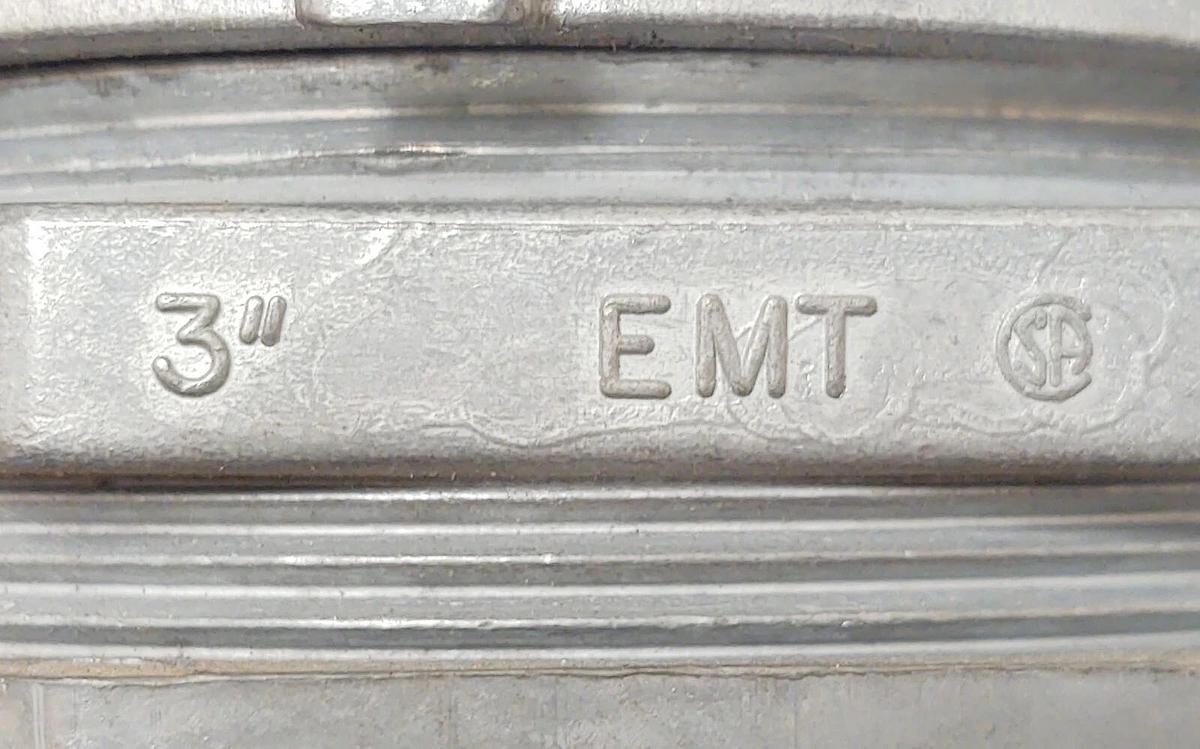 Regal 608 Zinc 3" EMT Conduit Compression Fitting Threaded Connector