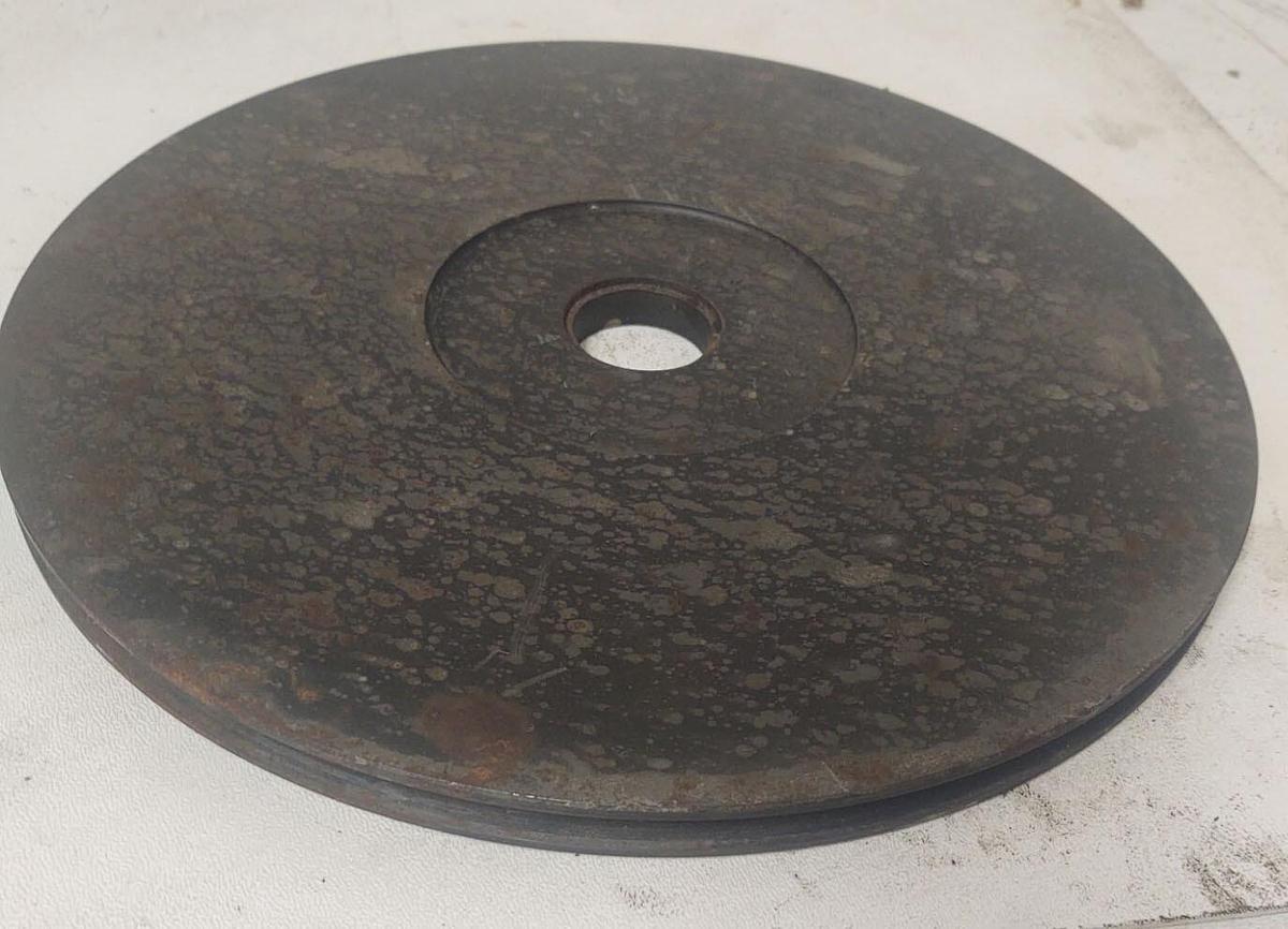 🔥12" Steel Single Groove Pulley Sheave Flat Belt P16168