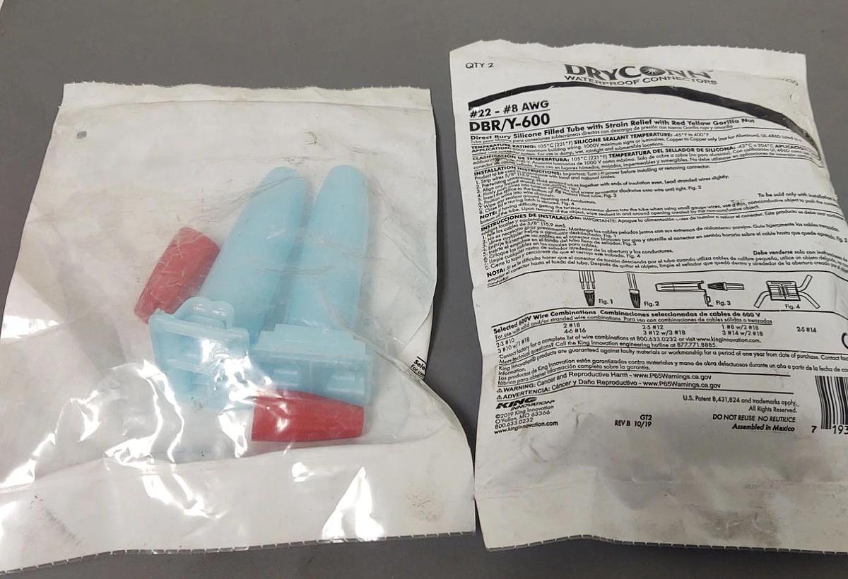 🔥(QTY 2) Dryconn - DBR/Y-600 Direct Bury Silicone Tube - Each Bag Has 2