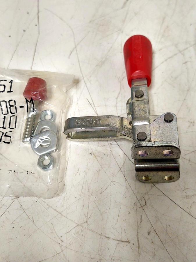 🔥QTY 2 - DE-STA-CO 202-U Toggle Clamp,Vert Hold,200 Lb,H 4.33 3CXW2