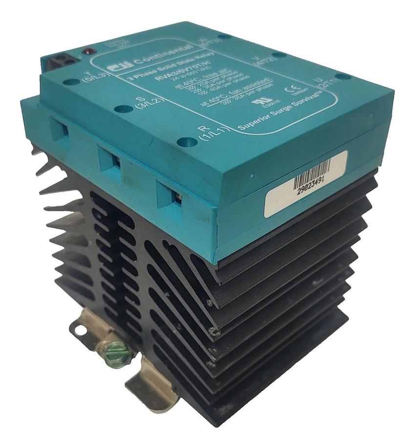 🔥NIB - Continental Solid State Relay RVA3/6V75T/H 3Ph SSR 660V