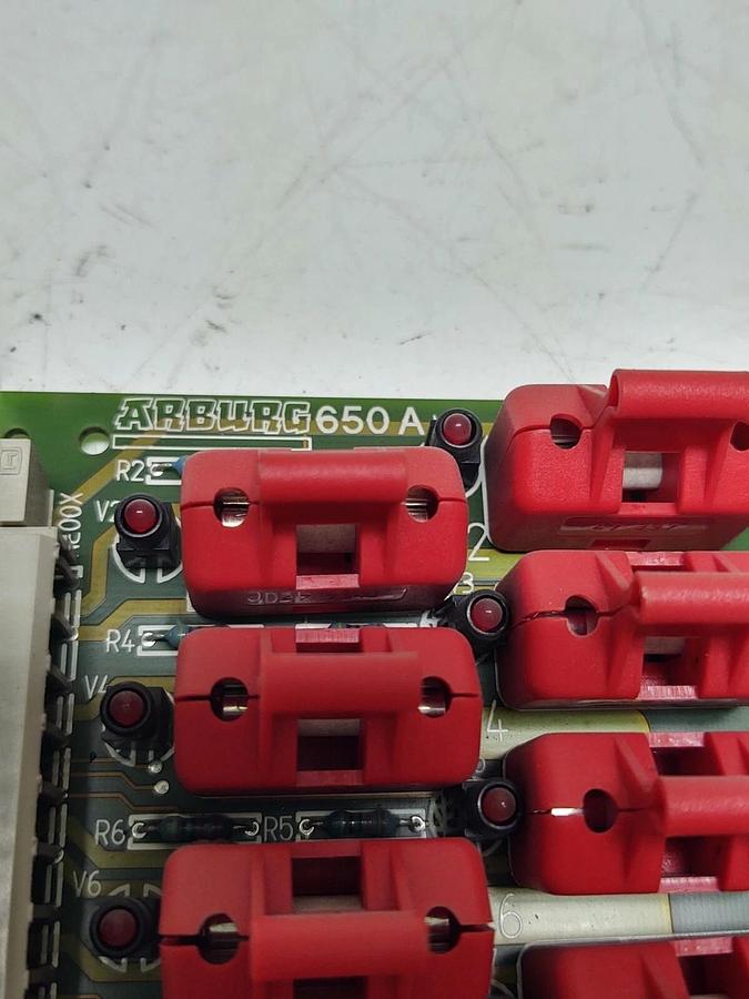 Used Arburg 649 SN. 116.755 Distribution Circuit Board Fuse Card for Allrounder