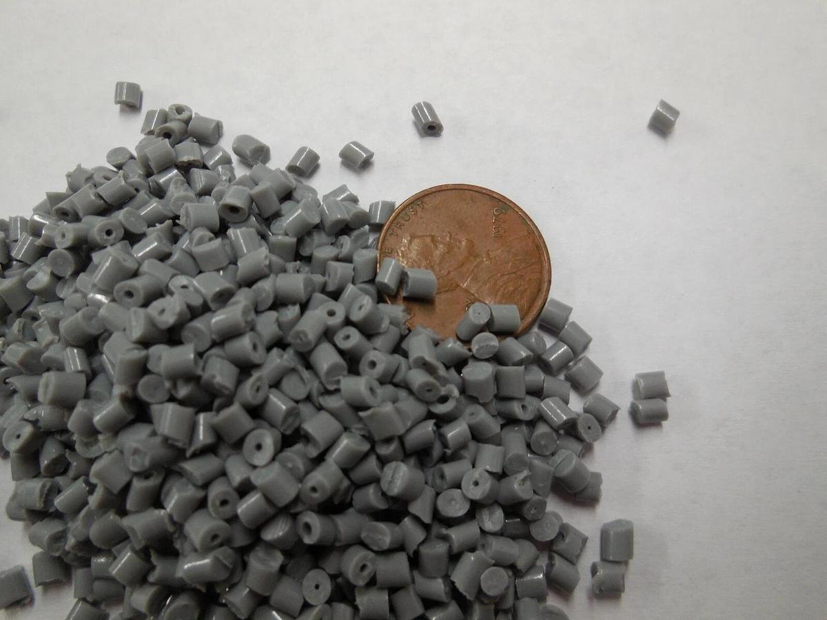 PP Plastic Pellets Polypropylene Resin Injection Molding Light Gray 10 Lbs