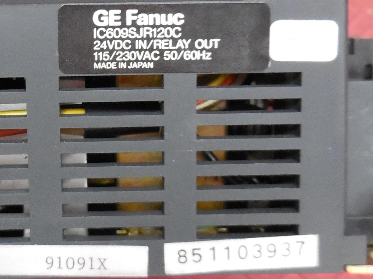 Used GE General Electric Fanuc IC609SJR120C Programmable Controller 24VDC 115/230 VAC
