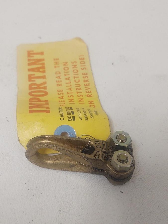 🔥 NEWCO 1/8" WIRE ROPE CLAMP THIMBLE