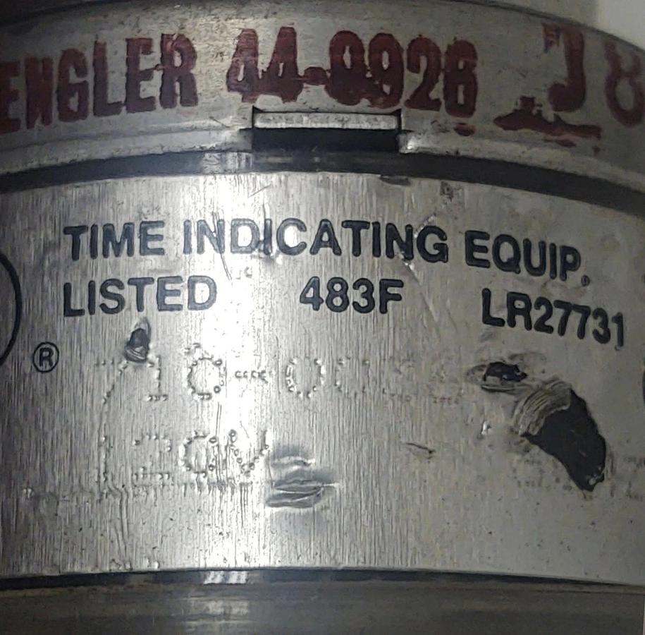 Used 🔥QTY 2 - Engler 44-9926 Hour Meter Vintage 2350 Series Motor 120VAC 60HZ