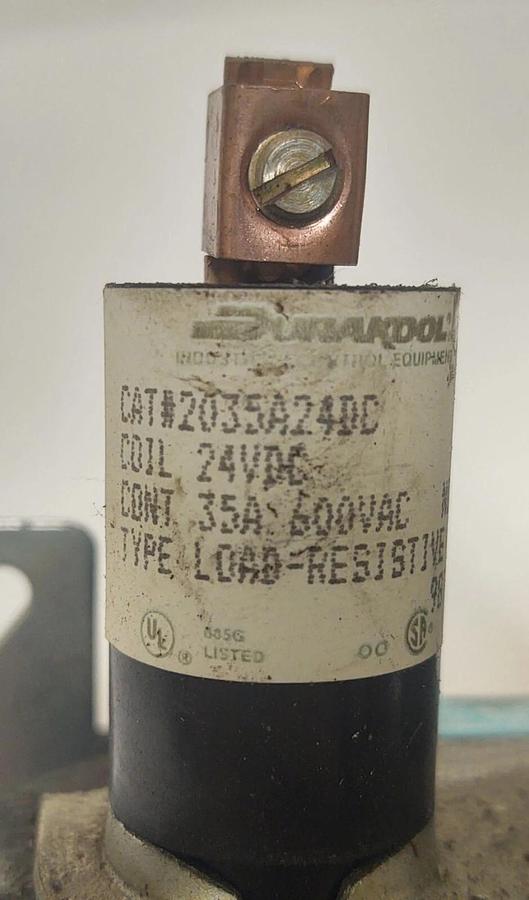 Used 🔥 Durakool 2035A24DC Mercury Displacement Relay 24VDC Coil 35A 600VAC