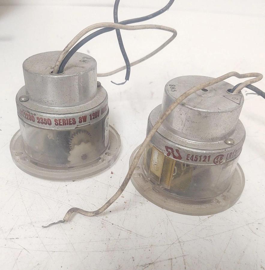 Used 🔥QTY 2 - Engler 44-9926 Hour Meter Vintage 2350 Series Motor 120VAC 60HZ