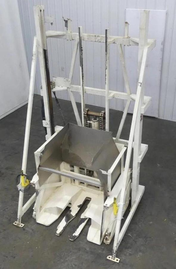 Used 🔥 MTC High Lift Hydraulic (VAT) Tote Bulk Material Dumper Hopper Tipper 2000Lb