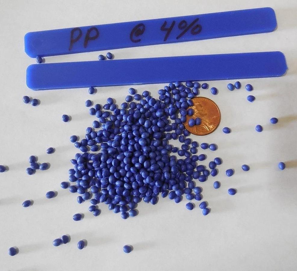 Blue Polyethylene PE or PP Concentrate Plastic Pellets Resin Colorant 5 Lbs.