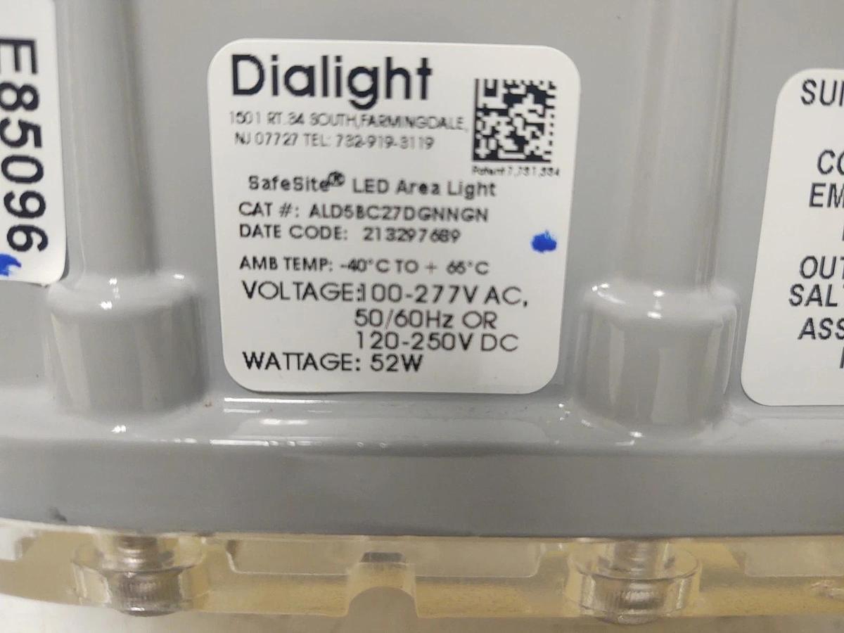 🔥(NEW) DIALIGHT - ALD5BC27DGNNGN - SAFELIGHT - LED AREA LIGHT - 100/277 VAC