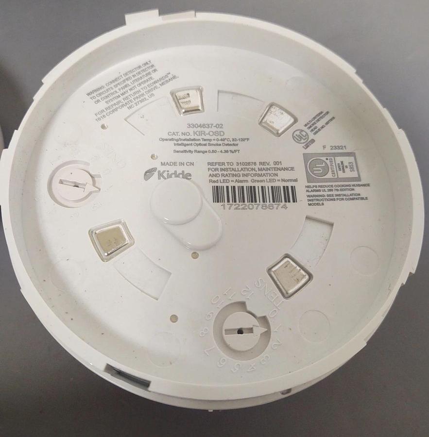 🔥(QTY 4) Kidde KC2-OS Conventional 2-Wire Smoke Detector