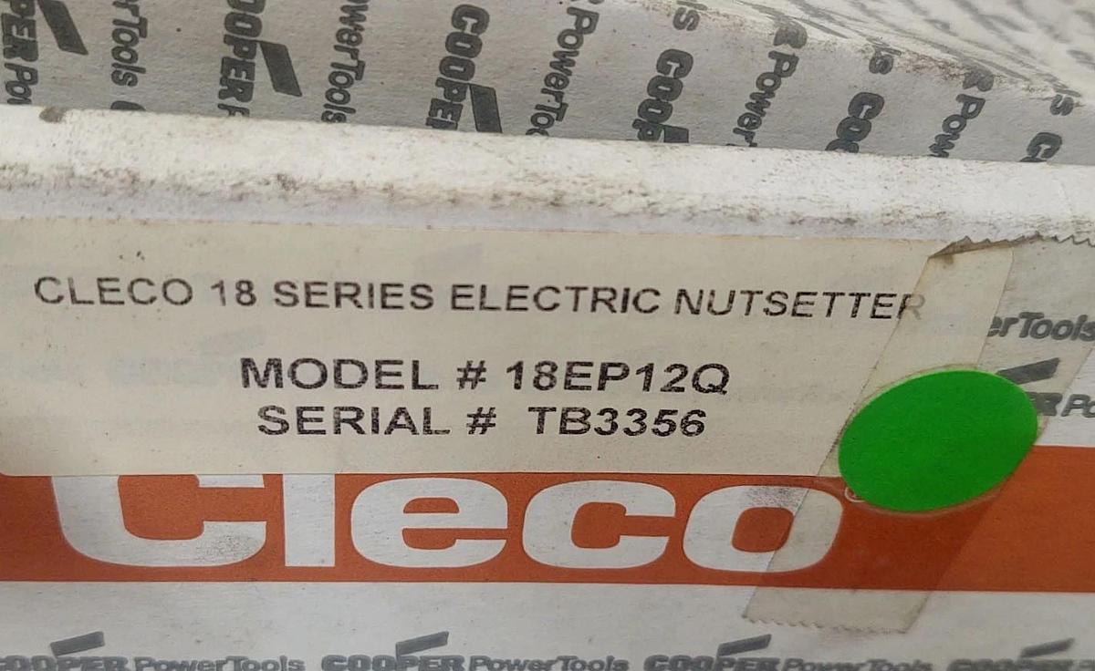 🔥NEW Cleco 18EP12Q Transducer Control Pistol Corded Electric Nutsetter