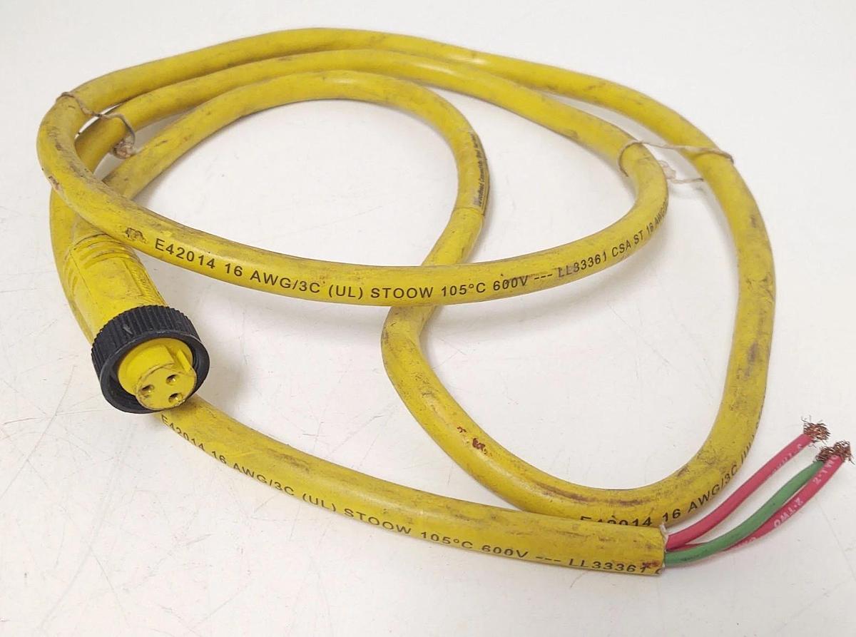 Used 🔥Woodhead 1300061687 E42014 Cable 3 Wire