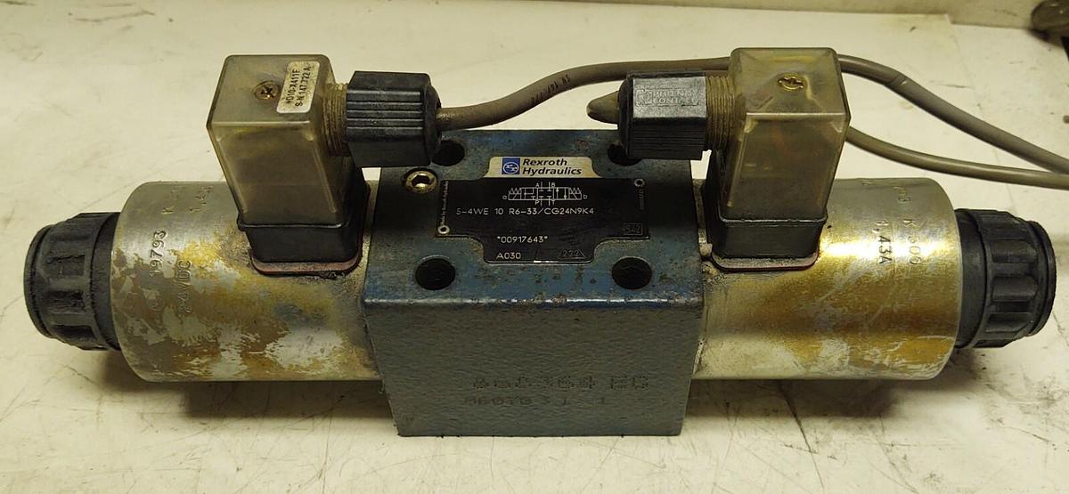 Used D05 Rexroth Hydraulic Valve Solenoid 5-4WE 10 R6-33/CG24N9K4 54WE10R633/CG24N9K4