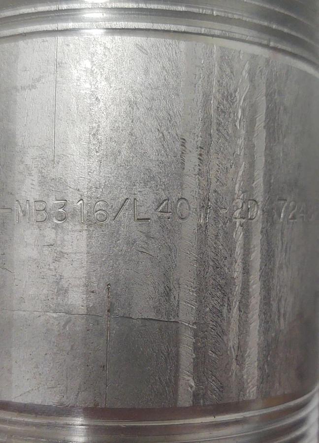 🔥(QTY 5) Merit Brass USA 2"x3-1/2" 316L Stainless Steel Pipe Nipple Sch 40 NPT