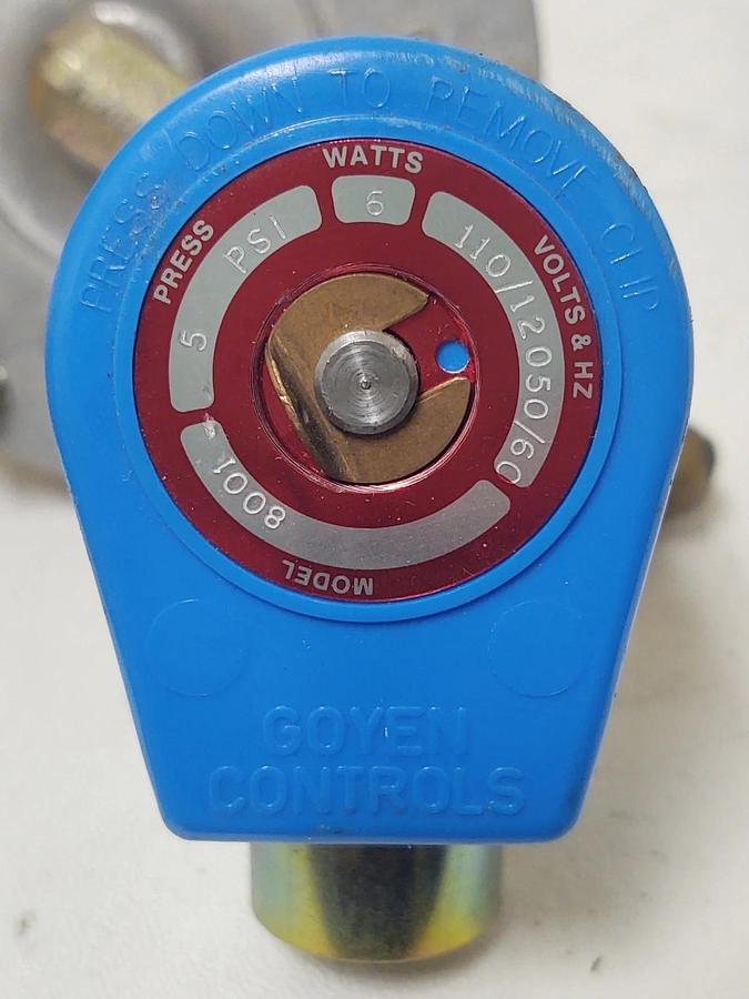 🔥 GOYEN  8001, 120V COIL, CONTROLS PNEUMATIC DIAPHRAGM VALVE