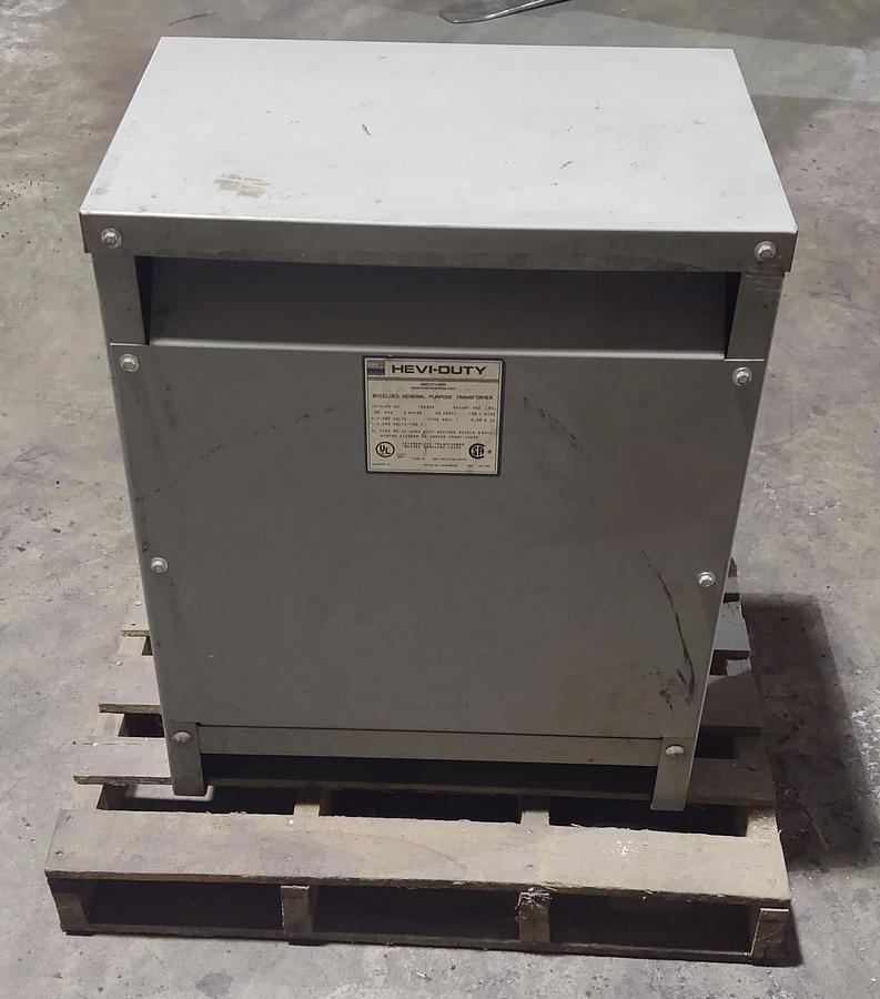 Used 🔥TESTED EGS Hevi-Duty Transformer T5H30S 3Ph 30KVA 480V 60Hz General Purpose