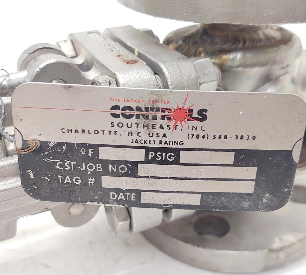 NEW Controls Southeast Jacketed SS Flow Control 3/4" Gate Valve 365°F 150 PSIG