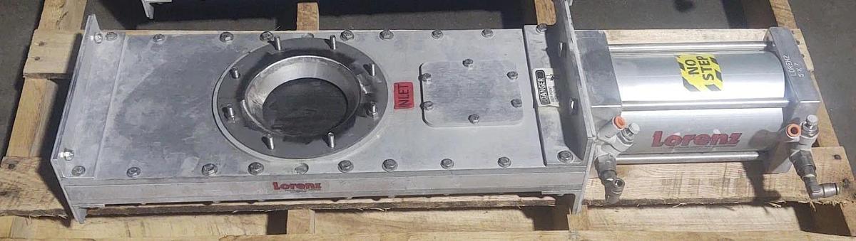 Used 🔥Lorenz SG-600-AL-LSP-OC 6" Slide Gate Pneumatic