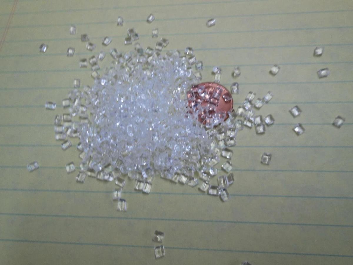 Clear Acrylic Plastic Pellets Resin Material 10 LBS Injection Molding Grade PMMA