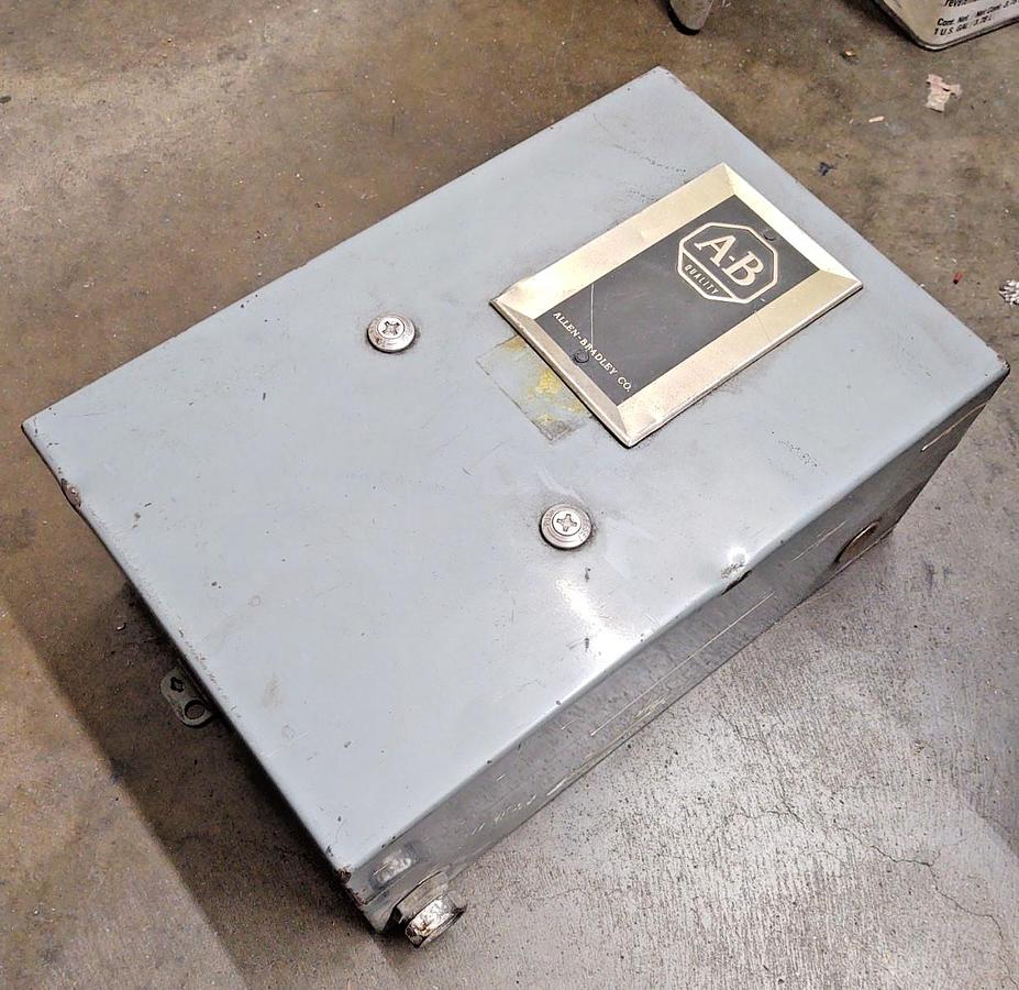 Used 🔥ALLEN-BRADLEY Enclosed Box Size #3 Motor Contactor Starter 110V Coil 73A01