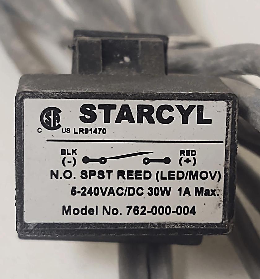 Used 🔥STARCYL 762-000-004 Magnetic Reed Switch Sensor