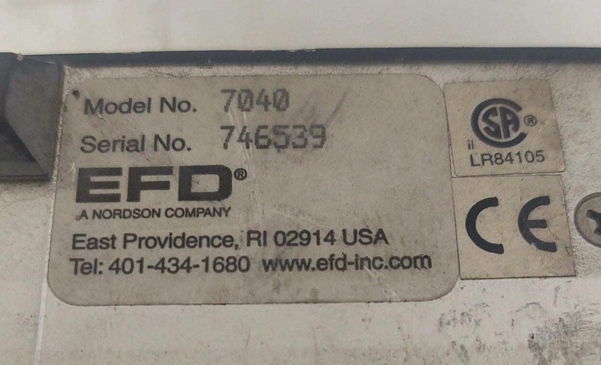 Used 🔥 EFD Nordson Company 7040 Spray Valve Mate Controller NO Bracket