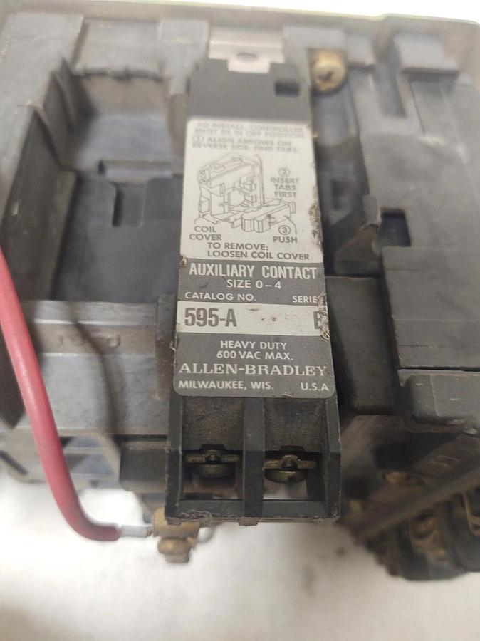 Used 🔥 Allen-Bradley 509-AOD NEMA Size 0 Motor Starter With 120 Volt Coil W32 Heater