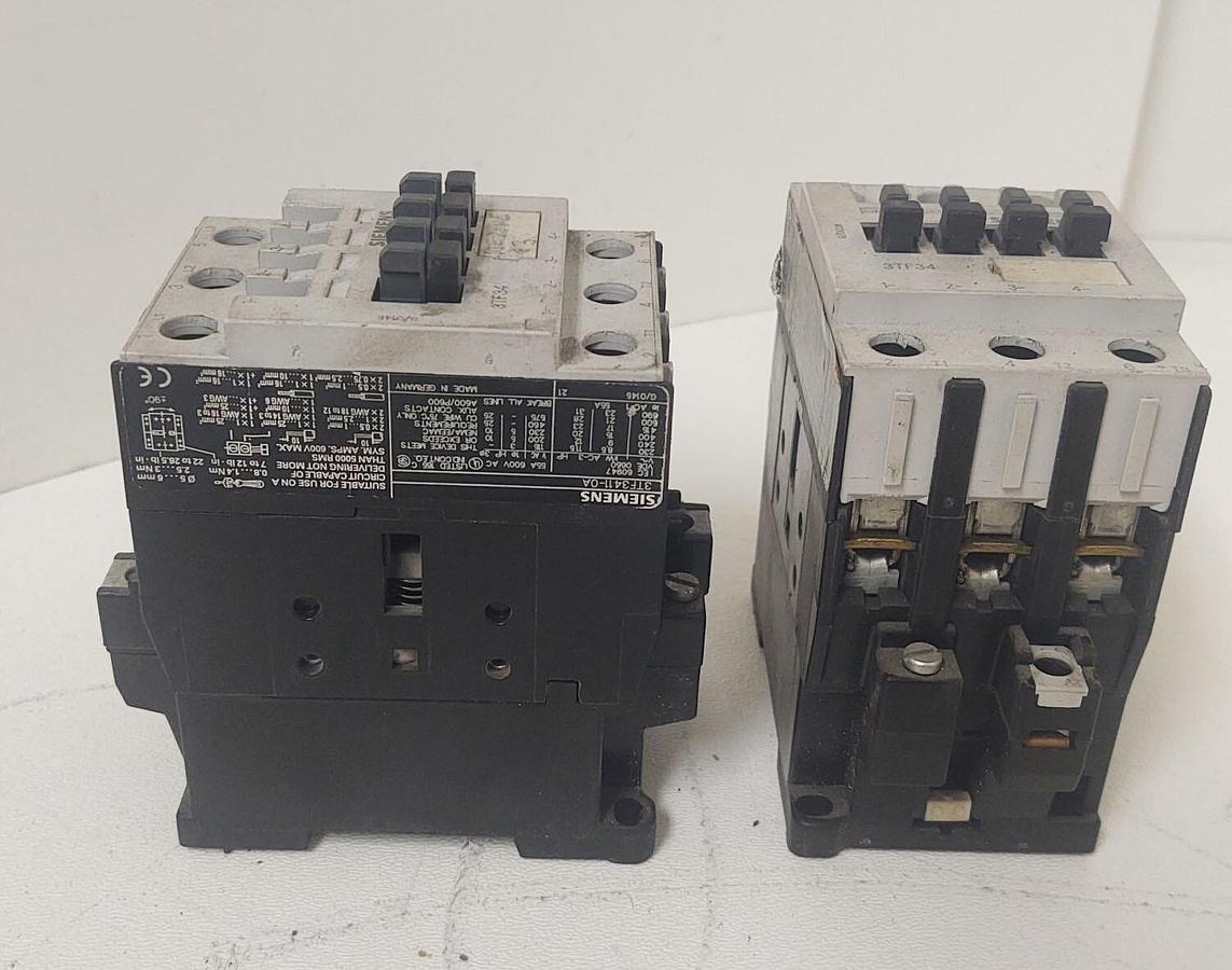 Used 🔥(2 PCS Lot) SIEMENS Relay Contactor 3TF34 11-OA 120V Coil