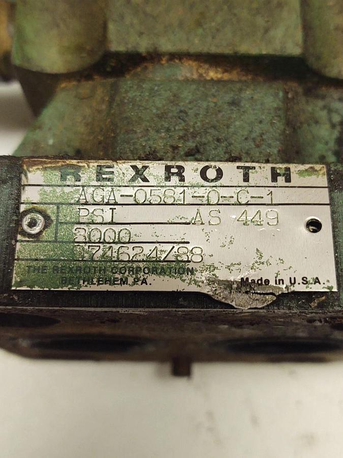Used Rexroth DBETR-10/180 Hydraulic Valve 491698/7 AGA-0581-0-C-1 GP61-4-A