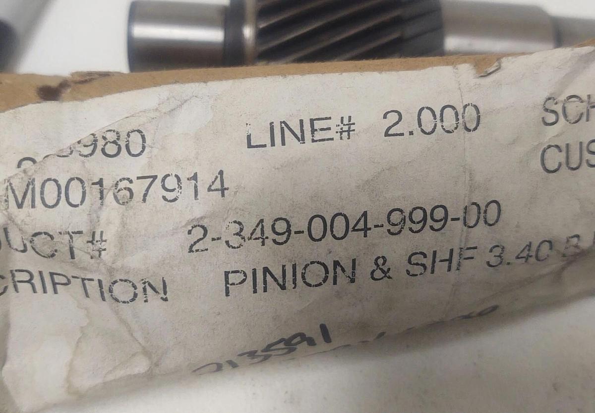 🔥 Viking RED 2-349-004-999-00 Pinion and Shaft, 25T 3.40B