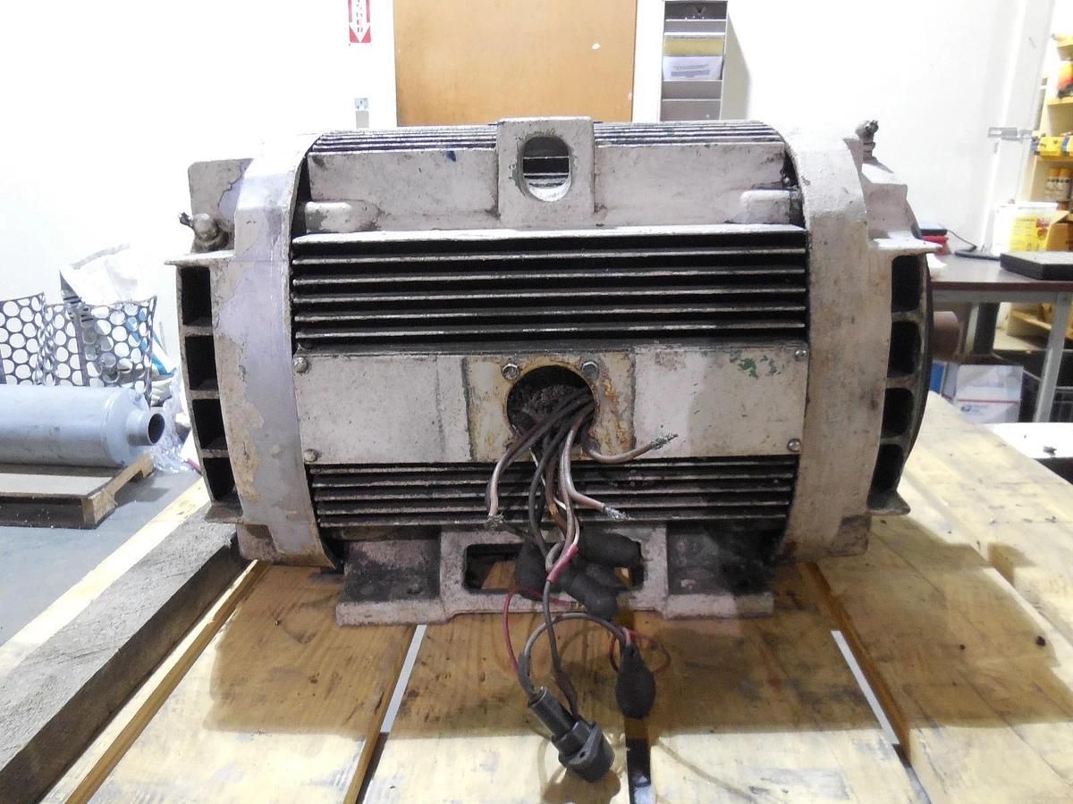 Used GE General Electric 15 HP Motor 1185 RPM (230/460 Volts) 3 Phase 5K286JL324V