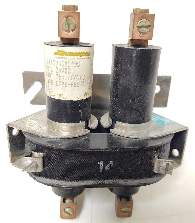 Used 🔥 Durakool 2035A24DC Mercury Displacement Relay 35A 600VAC 24 VDC Coil
