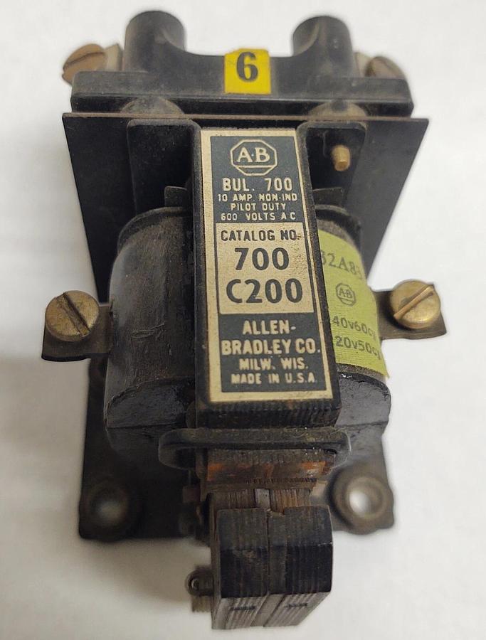 Used 🔥 ALLEN BRADLEY 700C200 SER B AC RELAY 240 COIL (2 NO Contacts)