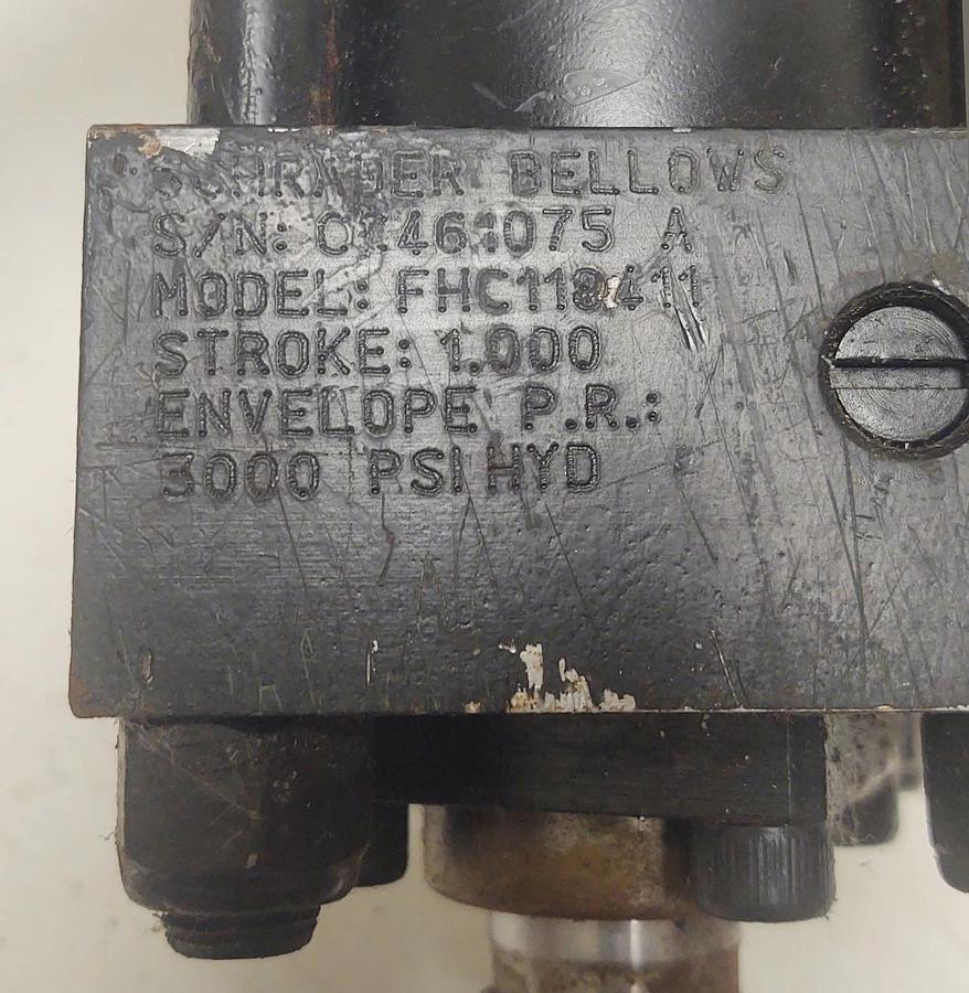 🔥(NOS) Schrader Bellows FHC118411, 1.0" Stroke Fixed Clevis 1" Rod, 3000PSI