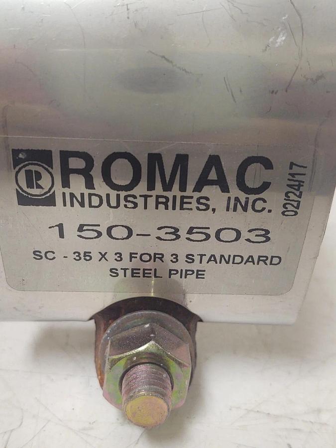 🔥 NOS ROMAC Pipe Repair Clamp Standard 3" Steel Pipe 150-3503