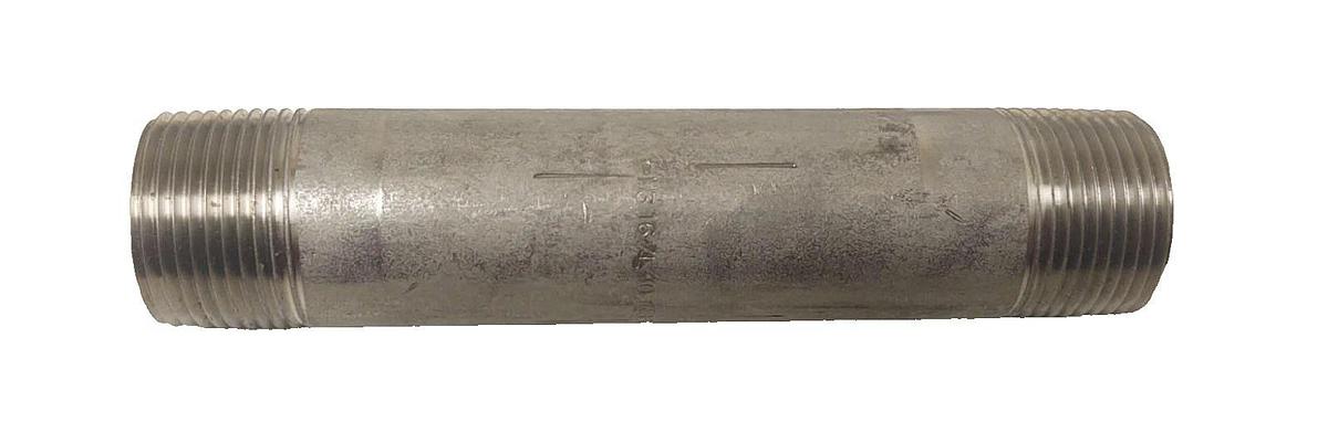 🔥QTY316/L Threaded Pipe Nipple, 1" NPT x 6" Length