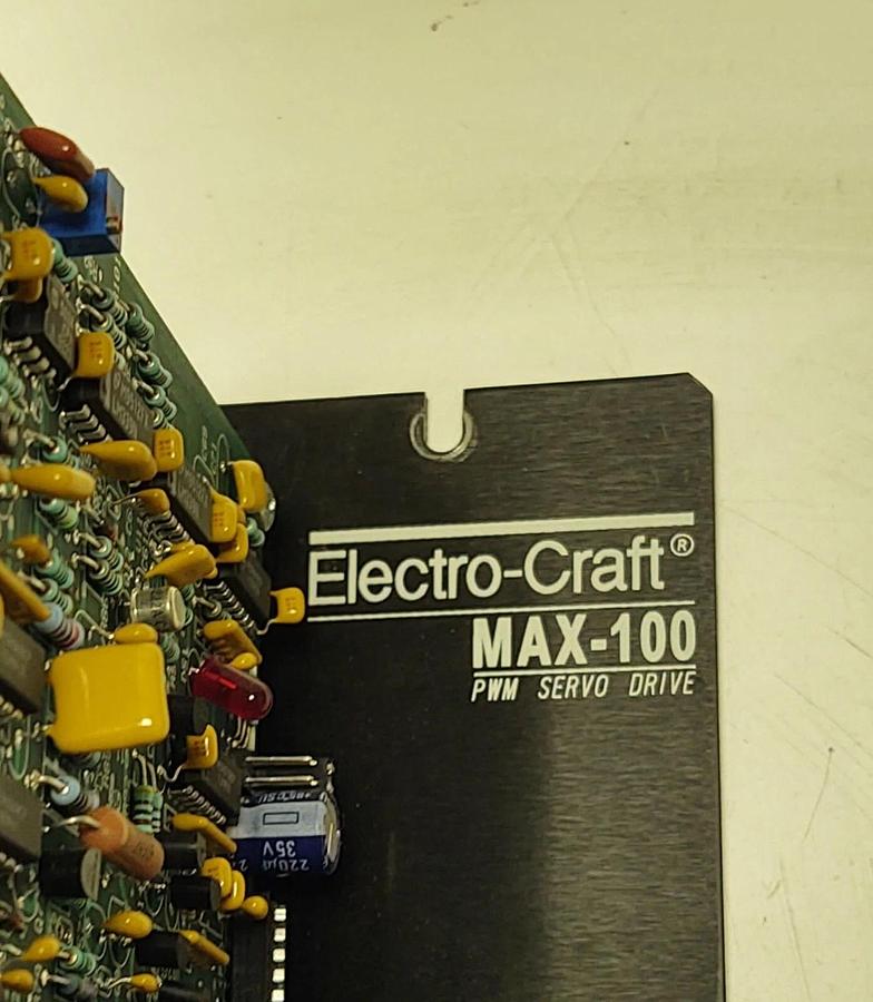 Used 🔥Electro-Craft Max-100 115V PWM SERVO DRIVE, 9078-0121, Reliance Electric Rev E