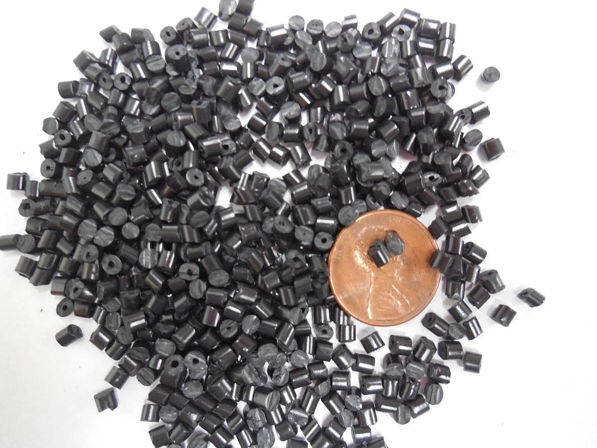 HIPS Plastic Pellets Polystyrene Resin Material Injection Molding Black 10 Lbs