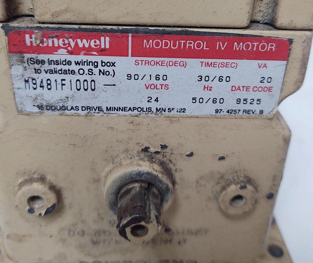 Used 🔥Honeywell M9481F1000 Proportional Modutrol IV Motor 24V