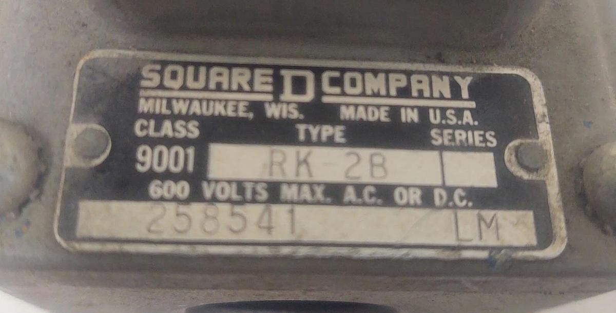 Used 🔥 Square D 9001 RK-2A Push Button Control Station Forward Reverse Stop