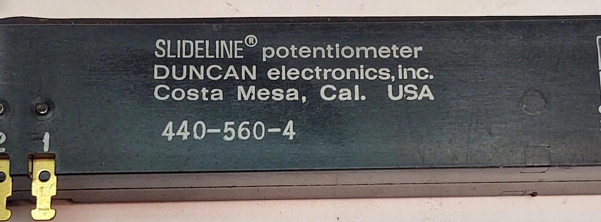 8.8k Ohm 440-560-4 Duncan Slideline Linear Potentiometer - NEW TESTED