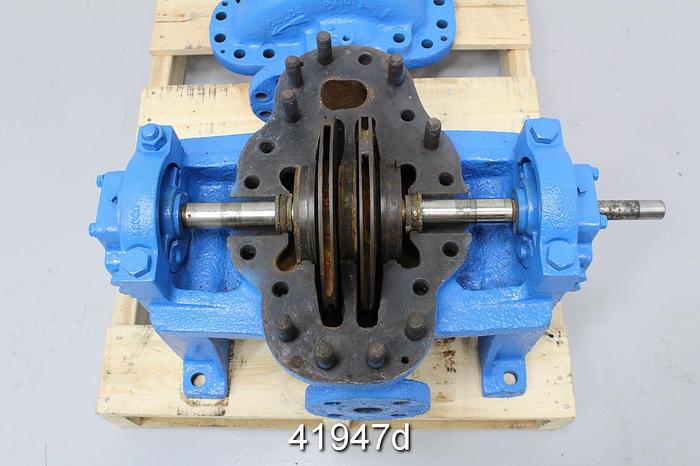 Used Goulds 3316 1.5x2x9 Split Case Pump, Two 4-Vane 9" Impellers #41947
